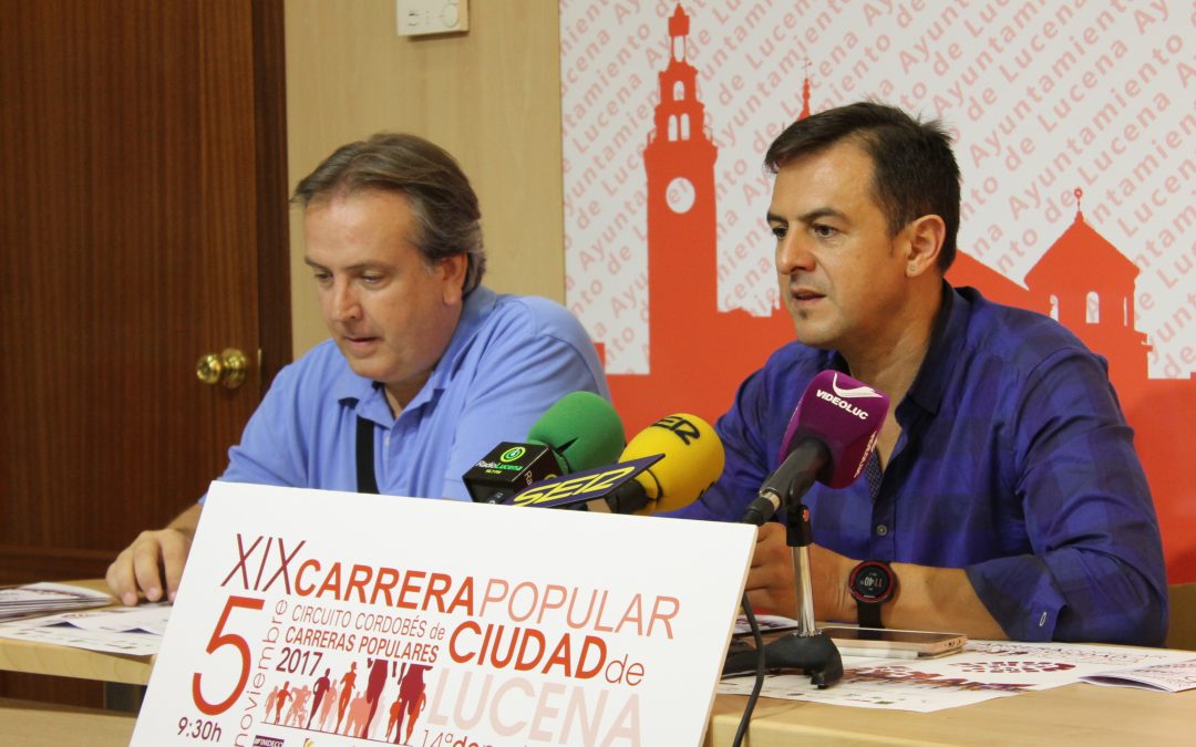 La 'XIX Carrera Popular Ciudad de Lucena' se celebrará el próximo 5 de noviembre 1