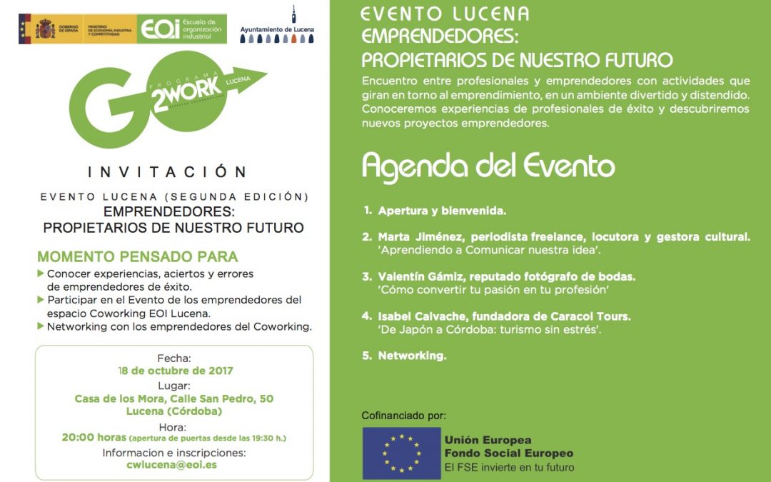 La EOI organiza la segunda edición del evento 'Emprendedores: propietarios de nuestro futuro' 1