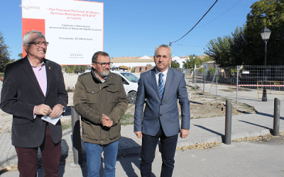 La Diputación comienza las obras de captación de aguas en el entorno de la plaza del Pilar en la pedanía de Las Navas