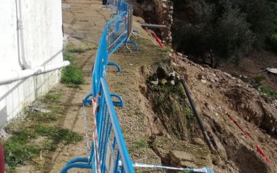 El Ayuntamiento de Lucena actuará por la vía de emergencia para la reposición del colector dañado por el temporal