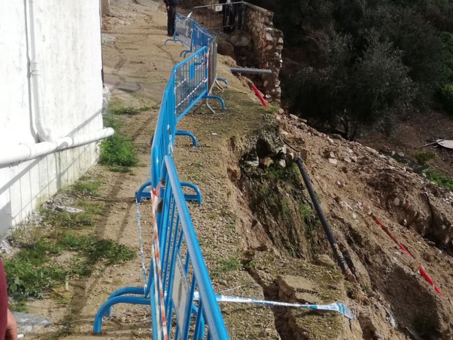 El Ayuntamiento de Lucena actuará por la vía de emergencia para la reposición del colector dañado por el temporal 1