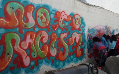 Un grafiti contra la discriminación racial