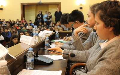 El Pleno Infantil debate tres mociones para mejorar la calidad de vida  en la ciudad