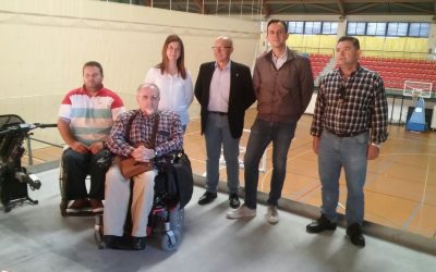 Culminada una nueva fase de accesibilidad del pabellón deportivo con la instalación del ascensor