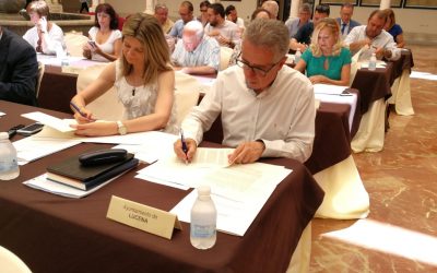 Juan Pérez rubrica en la Diputación el convenio de la Concertación y Empleo dotado con 150.000 euros