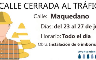 El ayuntamiento instalará seis nuevos imbornales en la calle Maquedano