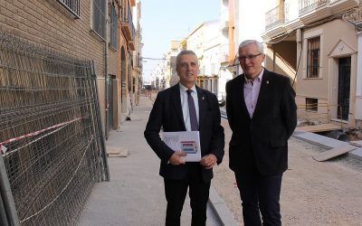 La remodelación de la calle Mediabarba finalizará en abril