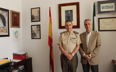 Visita oficial del subdelegado de Defensa en Córdoba al Ayuntamiento de Lucena