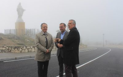Finalizan las obras de mejora de la carretera del Santuario de Araceli