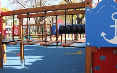 Culminada la remodelación de la zona de juegos en el Paseo de Rojas