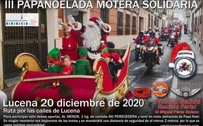 Papá Noel llegará a Lucena por tercer año en un trineo tirado por motos