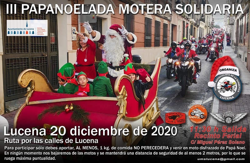 Papá Noel llegará a Lucena por tercer año en un trineo tirado por motos 1