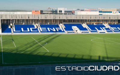 El Ayuntamiento ultima la puesta a punto del estadio ante el duelo de Copa del Rey entre el Ciudad de Lucena y el Sevilla FC