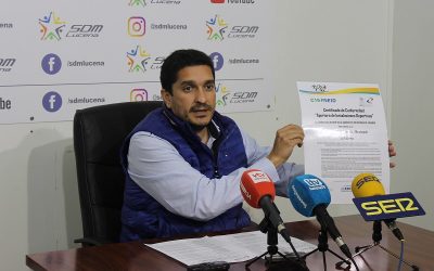 Las instalaciones deportivas municipales de Lucena certifican sus protocolos de seguridad anticovid