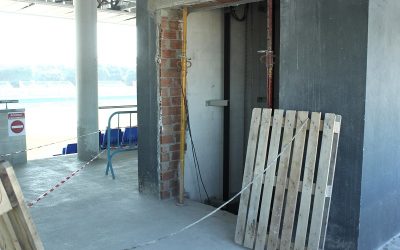 La construcción del ascensor, nueva mejora para el estadio municipal