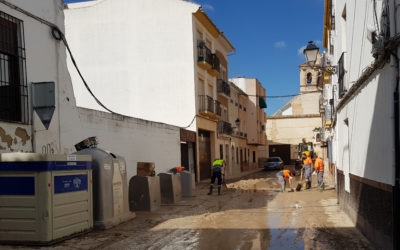 El Ayuntamiento de Lucena refuerza el dispositivo para superar los daños ocasionados por la tormenta