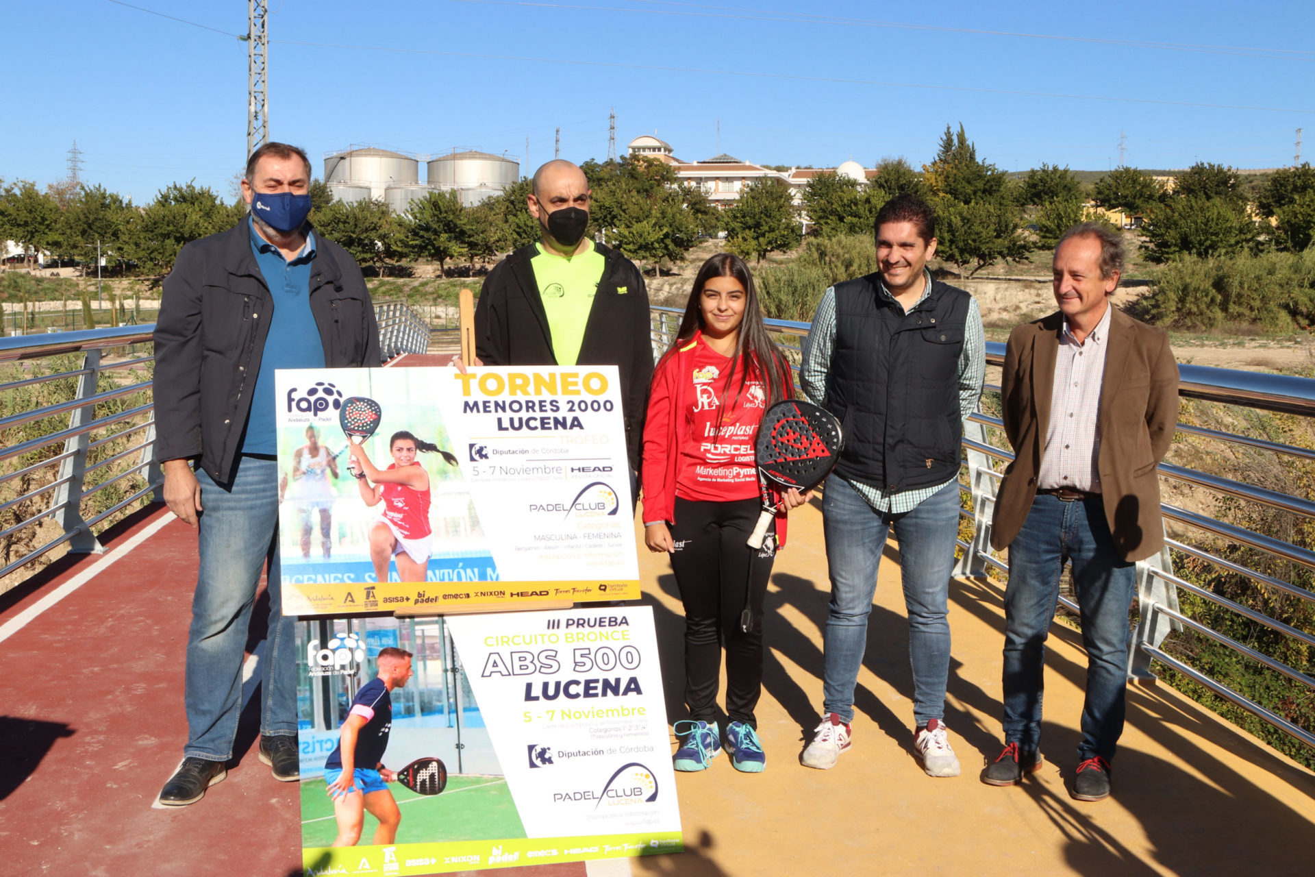Presentación de los campeonatos de pádel a celebrar este fin de semana en Lucena