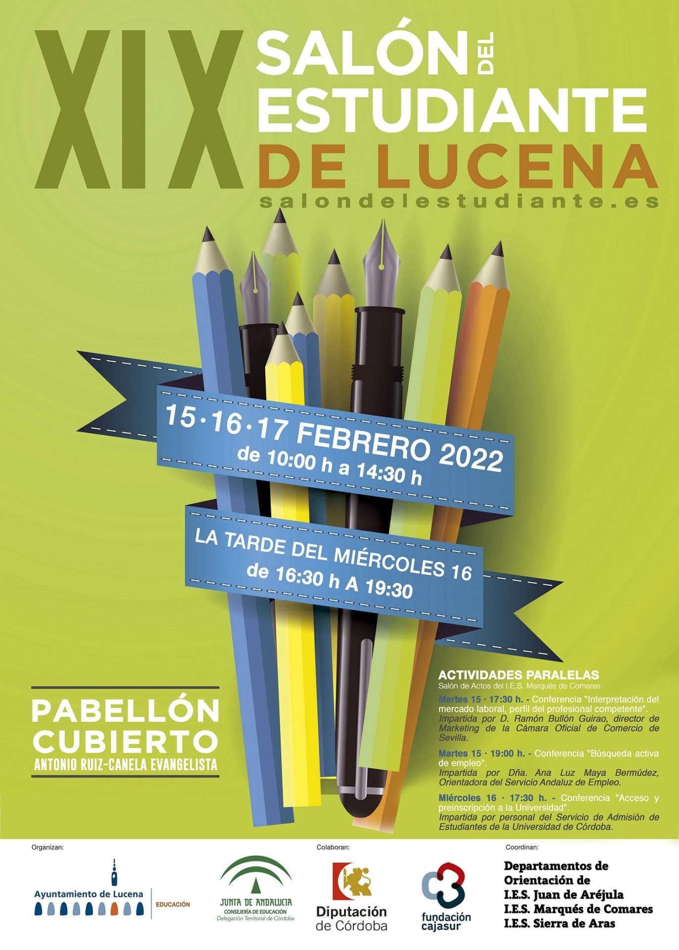 Cartel Salón del Estudiante de Lucena 2022