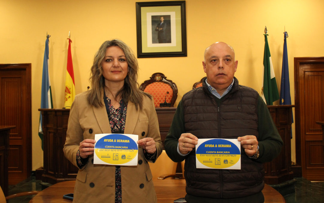 Carmen Gallardo y Pedro Arroyo informan de la campaña de ayuda a Ucrania