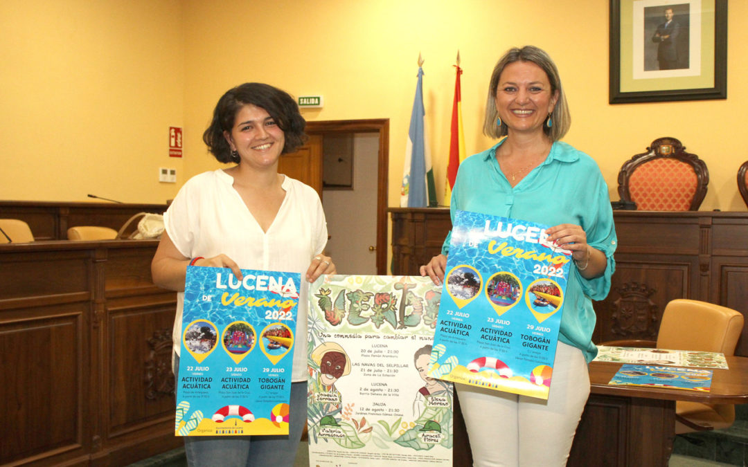 El Ayuntamiento de Lucena presenta un programa de actividades acuáticas para refrescar los barrios este verano