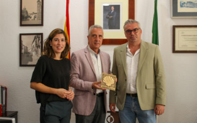 La Diputación instala en Lucena un área de descanso para los peregrinos del Camino Mozárabe