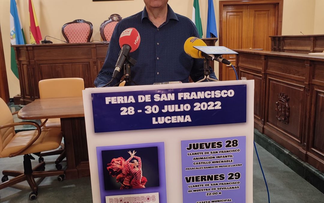 Lucena celebra su Feria de San Francisco del 28 al 31 de julio