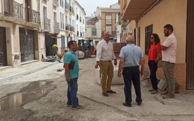 Las obras de reurbanización de la calle Palacios concluirán en un mes