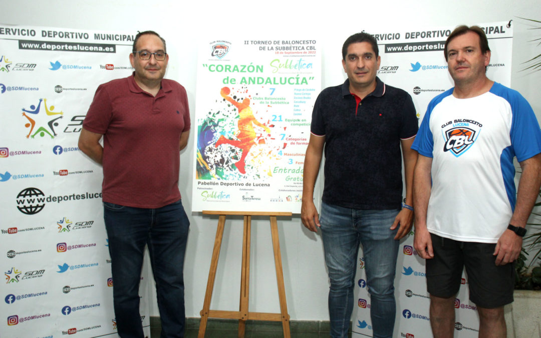 El II Torneo de Baloncesto Corazón de Andalucía reúne a 21 equipos de la Subbética en el Pabellón Deportivo este domingo