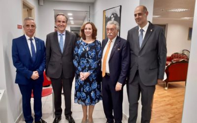 Lucena en la apertura del Instituto Cervantes de Salónica