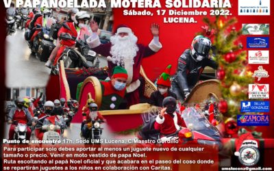 La Papanoelada Motera de la Unión Motociclista Subbética anuncia su llegada a Lucena