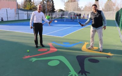 Completada la remodelación de dos pistas de tenis de la Ciudad Deportiva