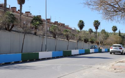 Nueva mediana ajardinada para la seguridad vial en la avenida de la Guardia Civil