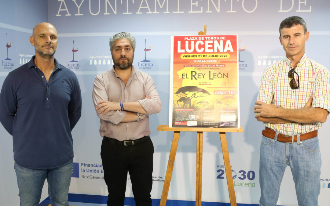 El musical ‘El Rey León’ llega a Lucena el 21 de julio