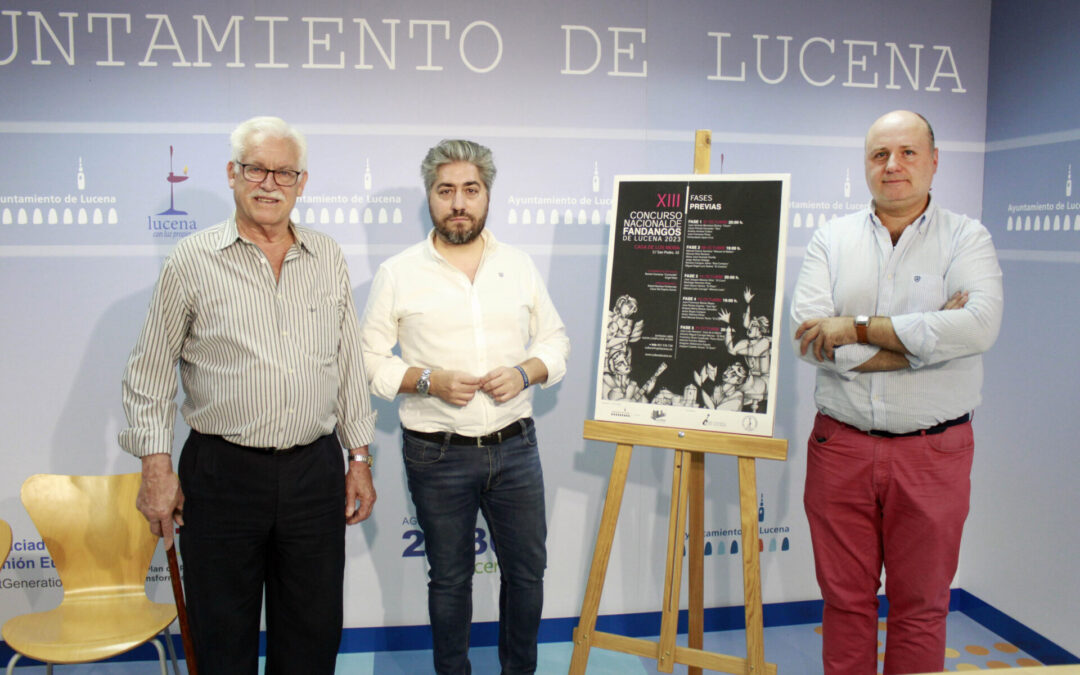27 cantaores optan a los premios del Concurso de Fandangos de Lucena