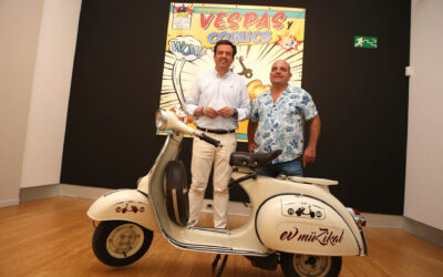 Las vespas y el cómic, dos caminos que se unen en Lucena