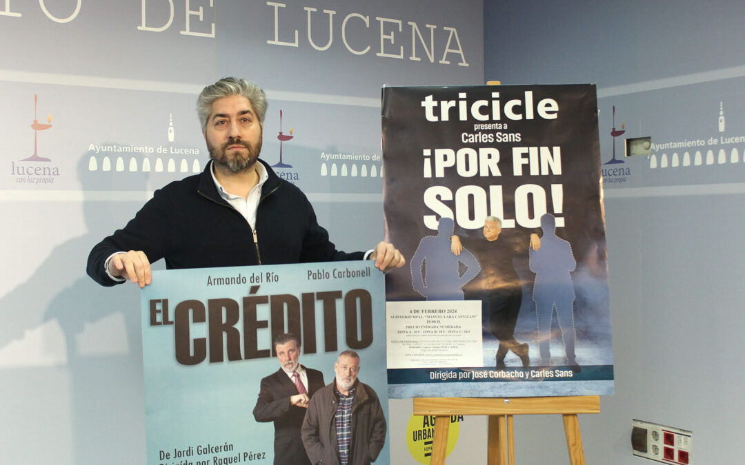 Pablo Carbonell, Carles Sans y Armando del Río para estrenar el Ciclo de Humor ‘Lucejá…já’