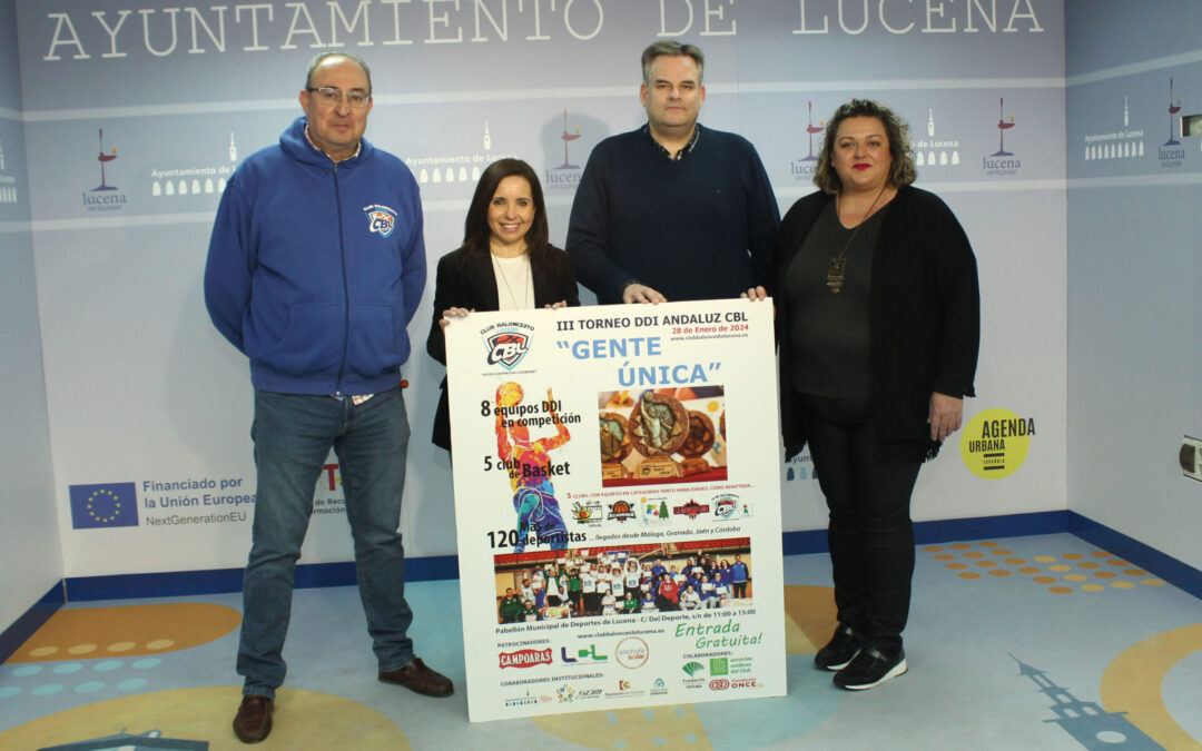 El torneo andaluz de baloncesto “Gente Única” regresa este domingo 28 de enero a Lucena