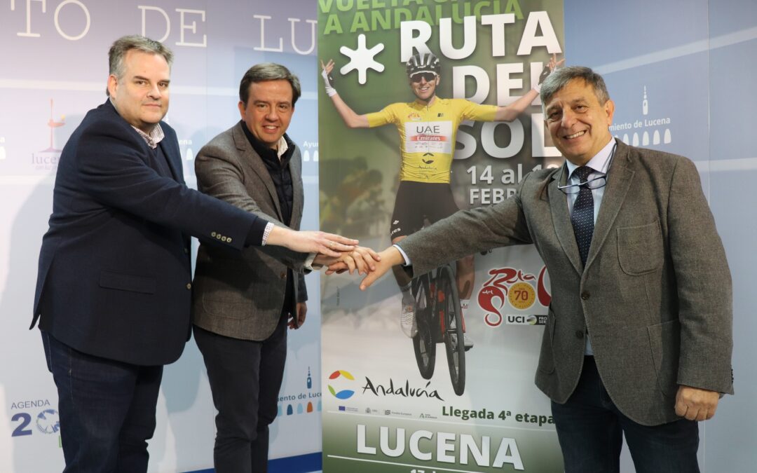 Presentación de la etapa de la Vuelta a Andalucía en Lucena