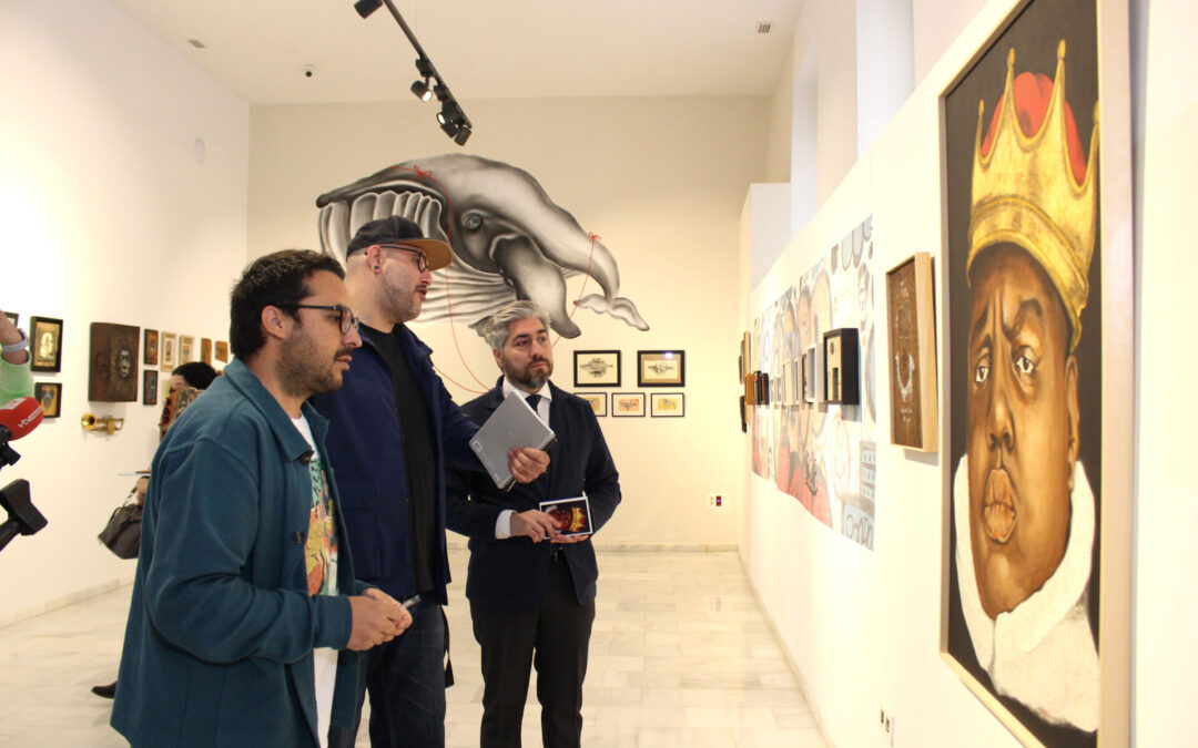 Visita a la exposición de Francisco Caballero