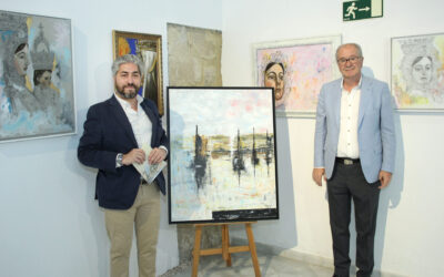 El lucentino Jesús Gutiérrez hace un recorrido por su vida artística con la exposición “Del figurativo al abstracto”