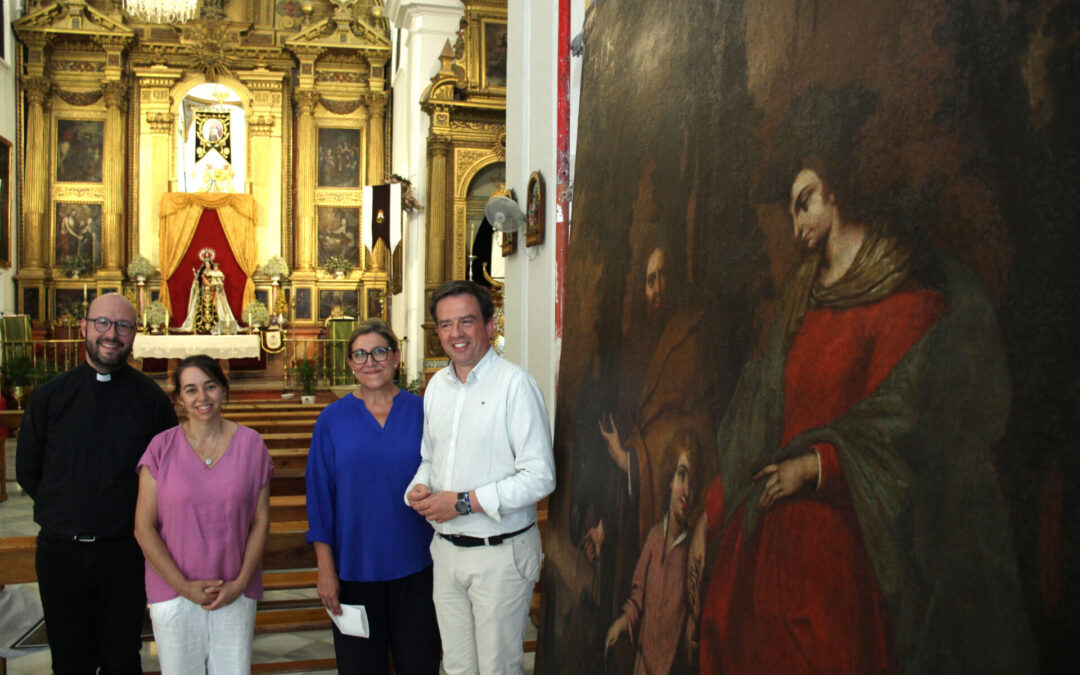 La Parroquia del Carmen continúa su restauración pictórica con la colaboración del Ayuntamiento de Lucena