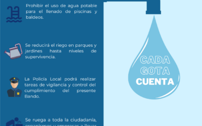 Publicado un Bando de Alcaldía con medidas para el ahorro de agua