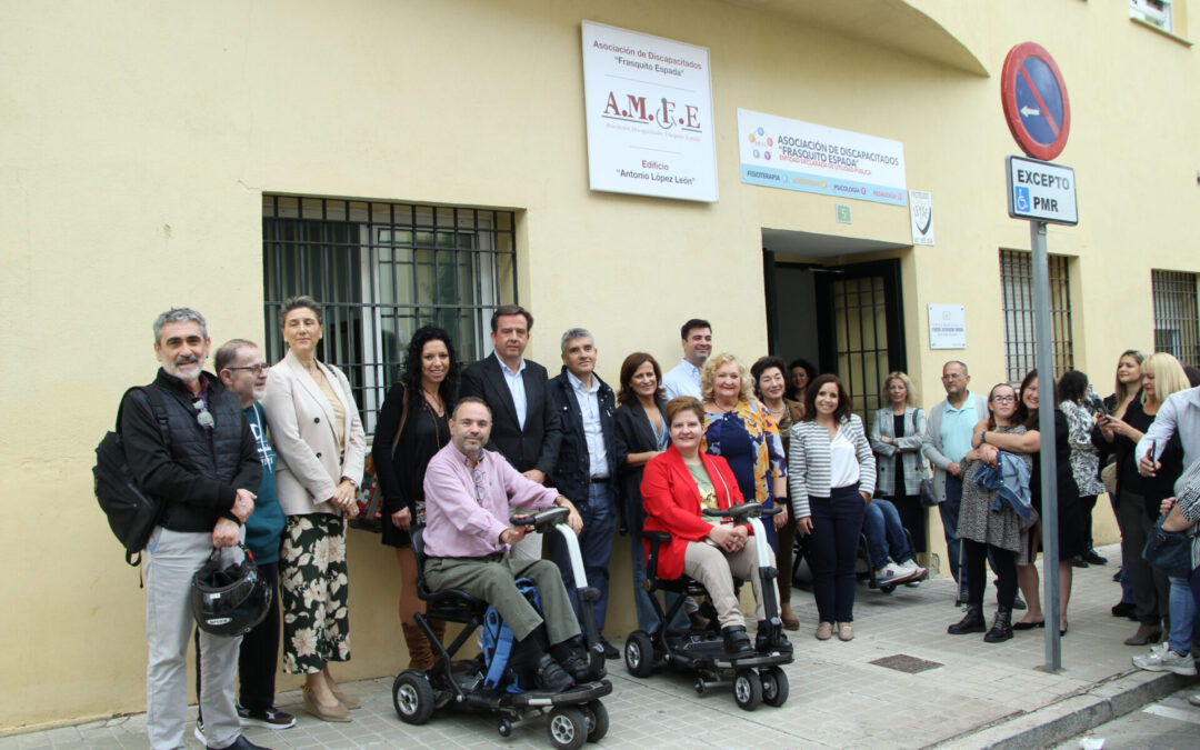 AMFE amplía sus instalaciones en un edificio cedido por el Ayuntamiento de Lucena