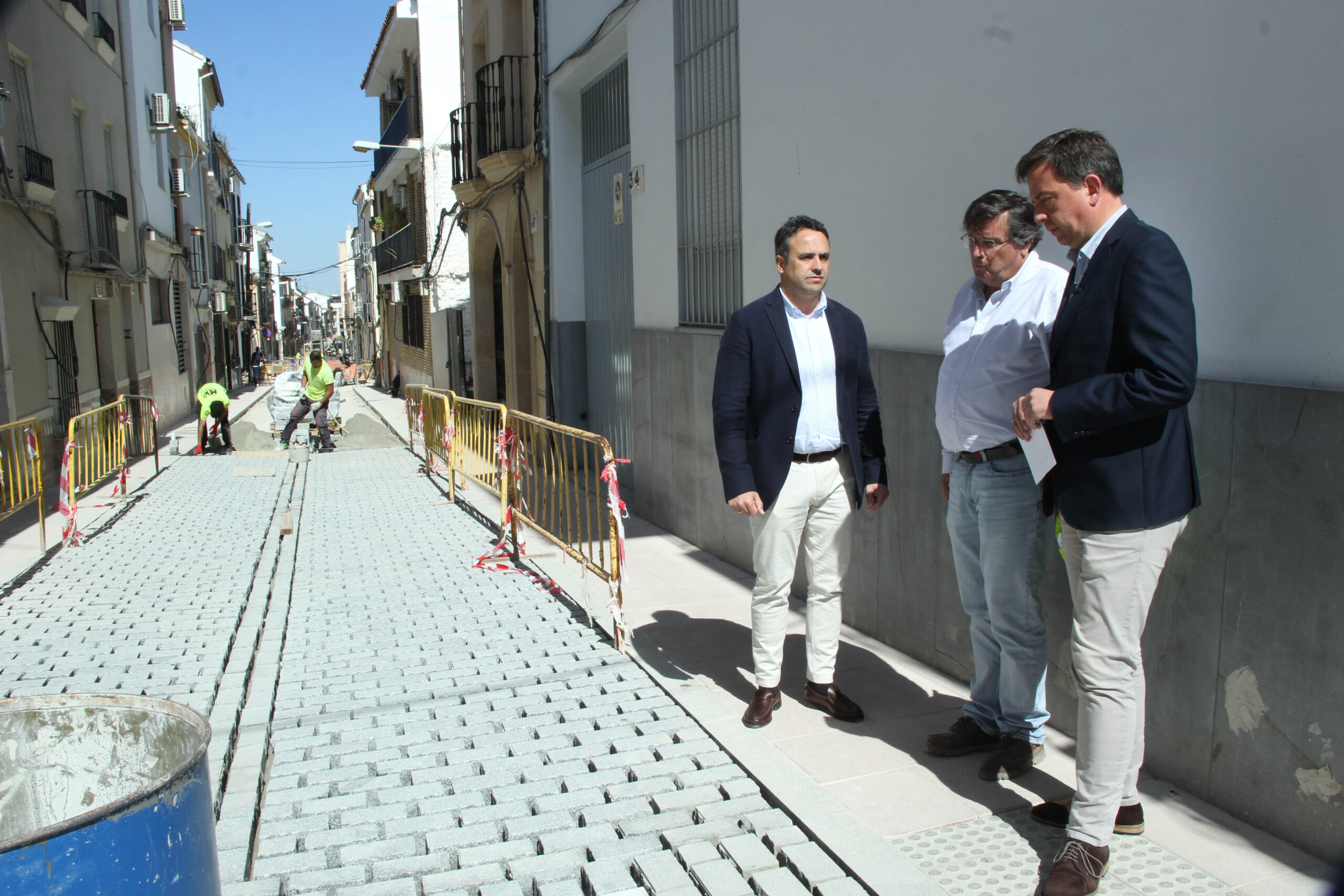 Avanzan a buen ritmo las obras de la calle Catalina Marín