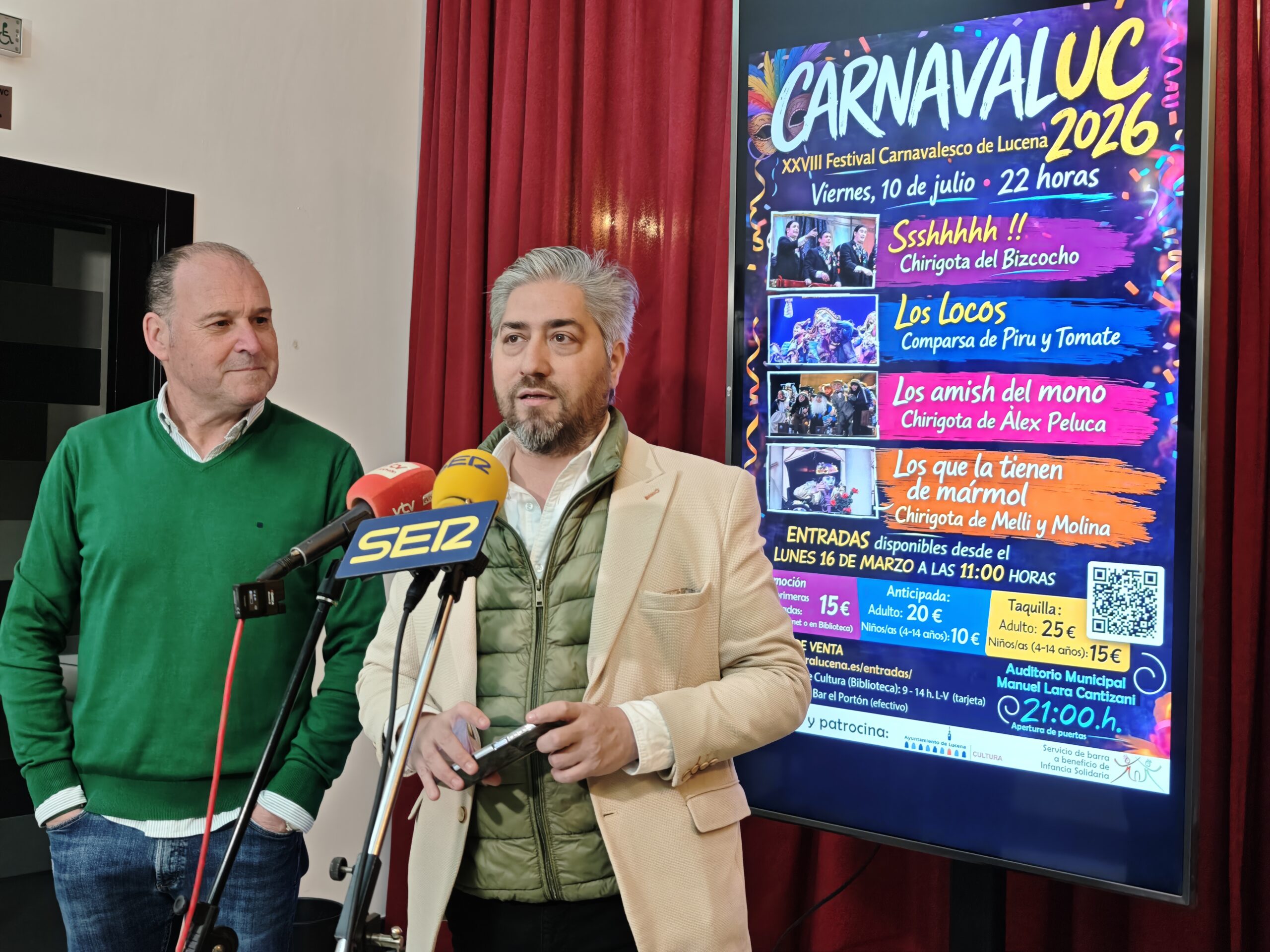 Carnavaluc volverá a reunir en Lucena a las mejores agrupaciones del Carnaval de Cádiz
