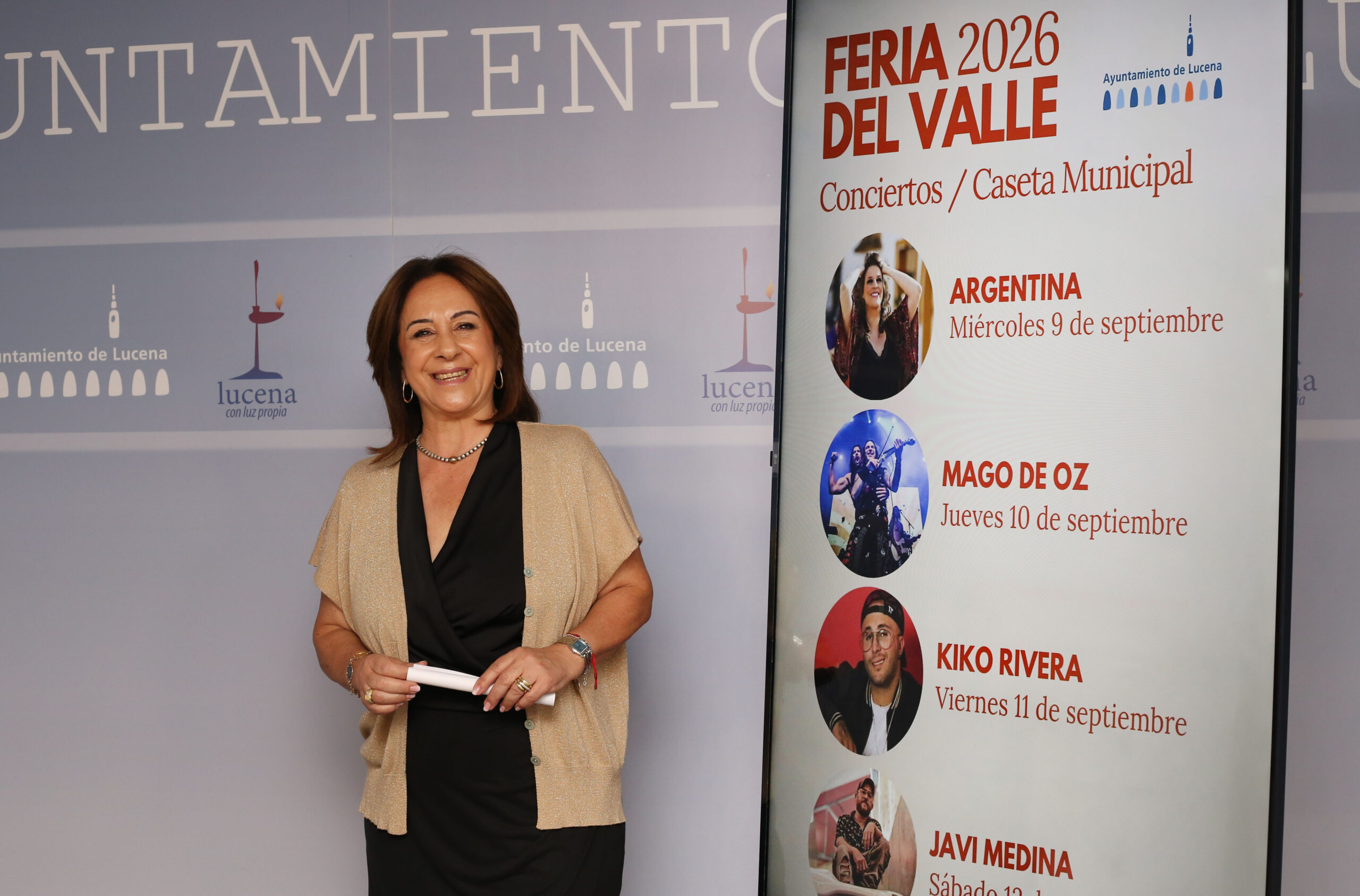 Araceli Rodríguez Yebra presenta los conciertos de la Feria del Valle