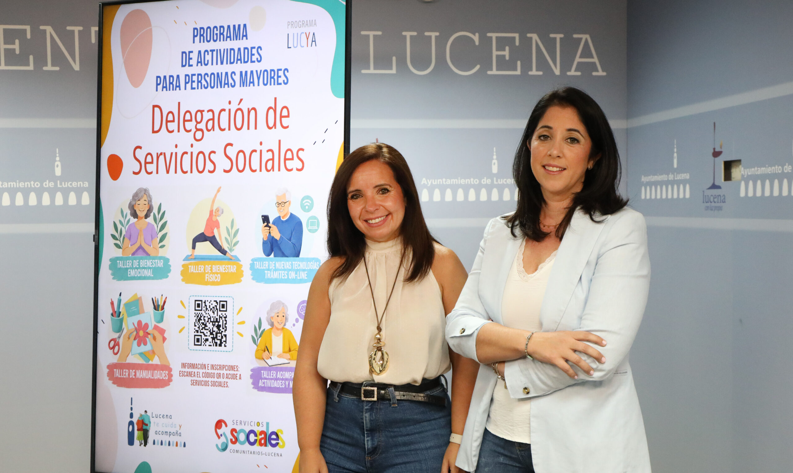 El programa LUCYA ofrece 22 talleres gratuitos para personas mayores