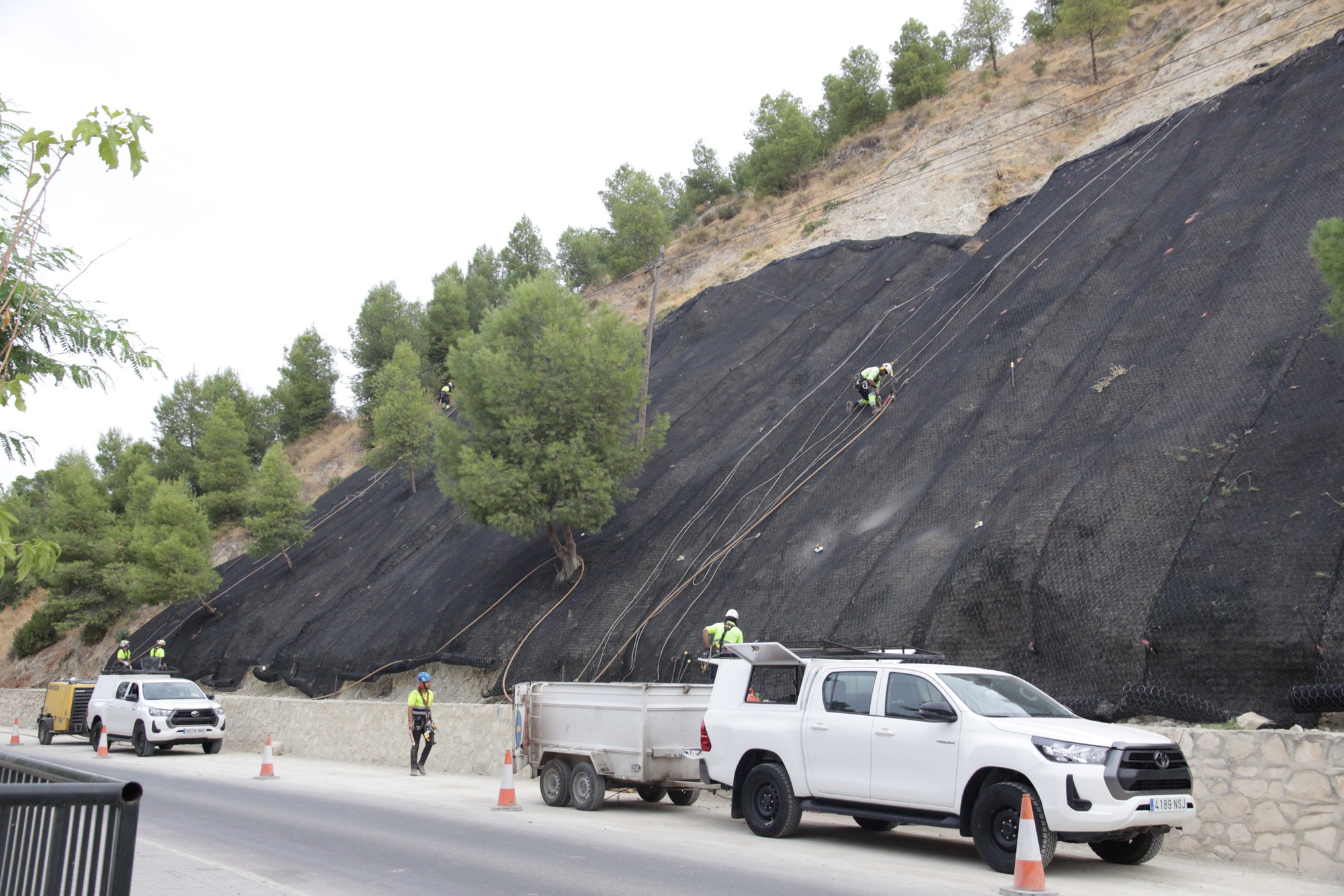 Obras en carretera de Jauja
